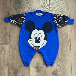 Vintage Disney Mickey’s Stuff For Kids Mickey Mouse Face 12m Baby Romper